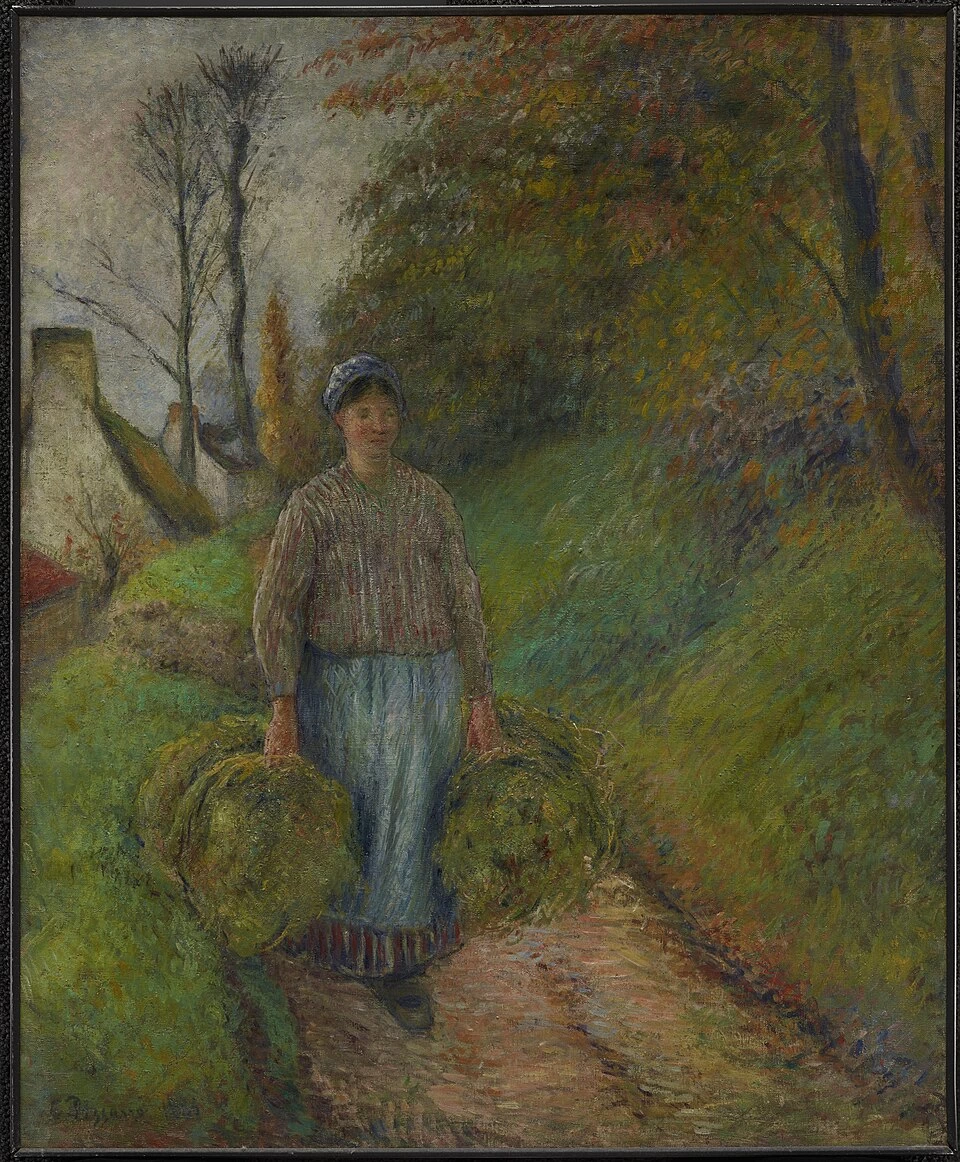 Contadina che trasporta due fasci di fieno - Dallas Museum of Art